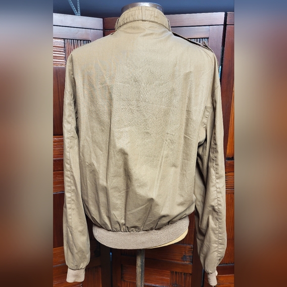 Men's Vintage Members Only Jacket Medium Brown Size 40 Made in Hong Kong - Picture 4 of 12